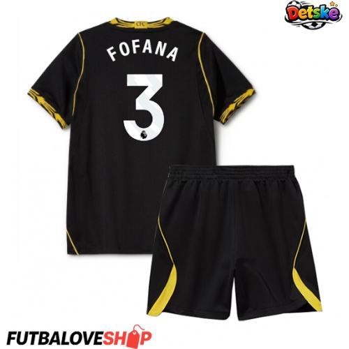 Dres Chelsea Wesley Fofana #3 Preč pre deti 2026-27 Krátky Rukáv (+ trenírky)